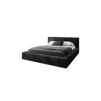 POLSTERBETT TILIA LUX 180x200 cm Tilia 100, 34 Holzlatten, Kopfteil 95 cm - Schwarz, Textil (180/200cm) - Lookway