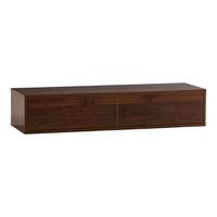 KONSOLENTISCH schwebender Auri 2 schubladen Walnuss-Optik - Walnussfarben, Holzwerkstoff (100/20/30cm) - VS Venta-stock