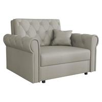 SCHLAFSOFA Viva Roma I - Beige/Schwarz, Holz/Textil (116/85/98cm) - MIRJAN24