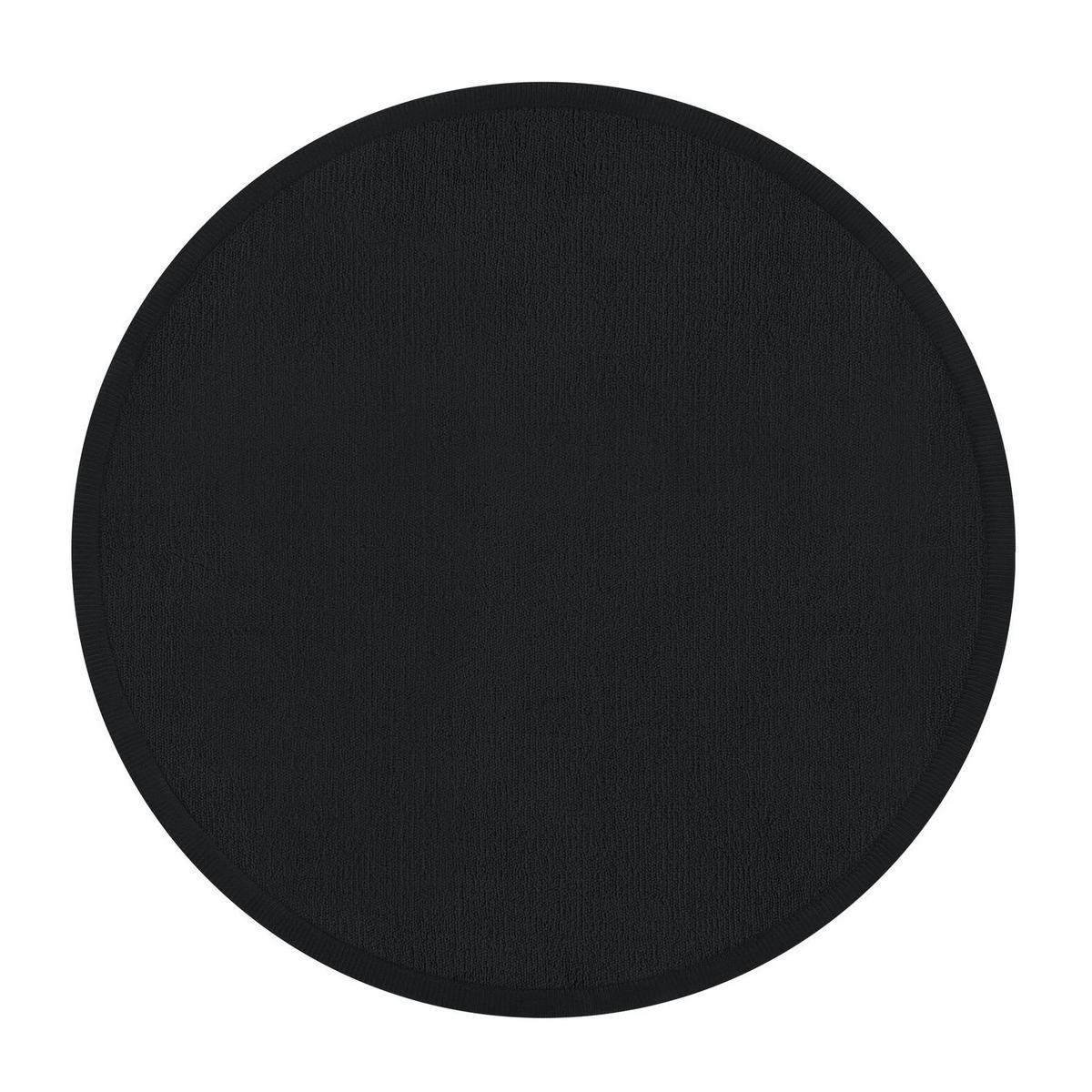 KINDERTEPPICH Schwarz Ø 120 cm - Schwarz, Kunststoff (120/120cm) - TT Home