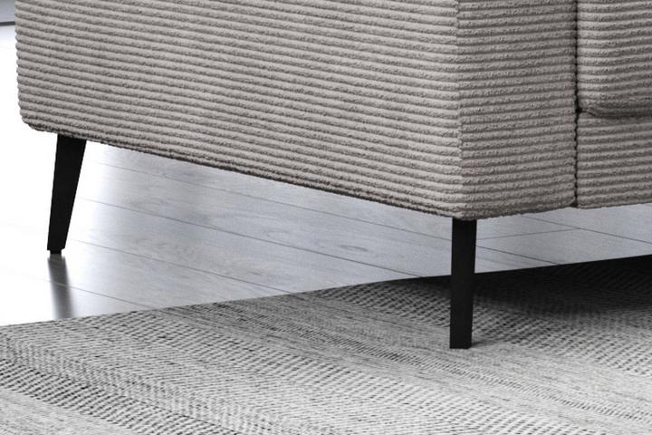 Wohnlandschaft Winkelfüsse Schwarz matt Stahl