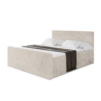 BOXBETT mit Matratze H4 und Lattenrost - TOLO-Z - 180x200 Cord - Creme - Creme, Holzwerkstoff (180/200cm) - ALTDECOR
