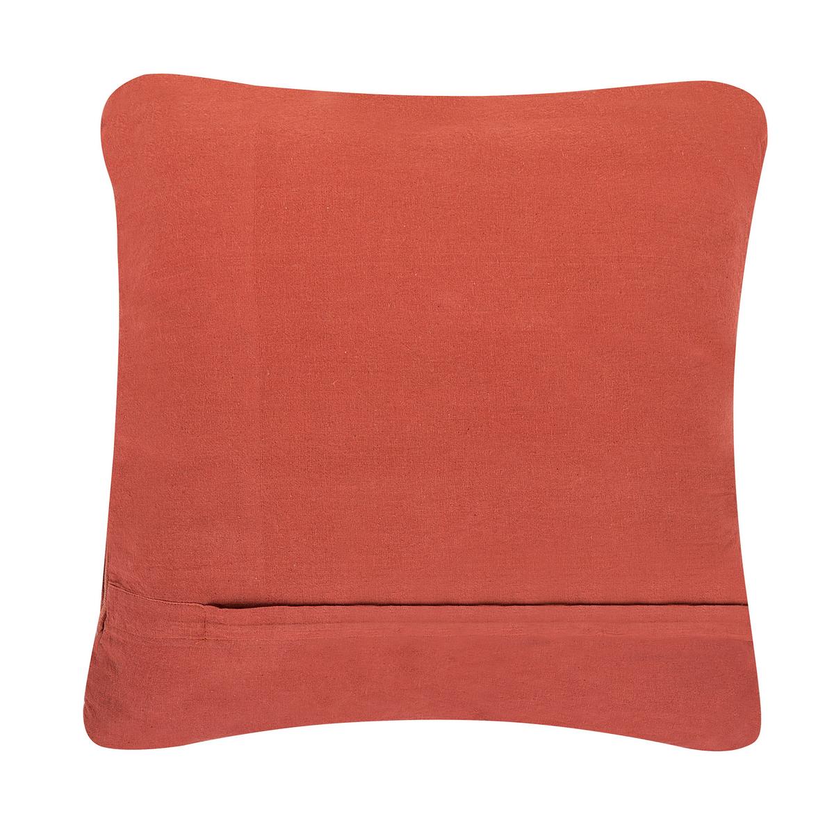 DEKOKISSEN 2er-Set Orange 45/45 cm Akkoy - Orange, Naturmaterialien/Textil (45/45cm) - Beliani