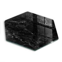 GLASPLATTE 40 cm Eleganter Marmor - Schwarz, Glas (40/40cm) - Wallfluent
