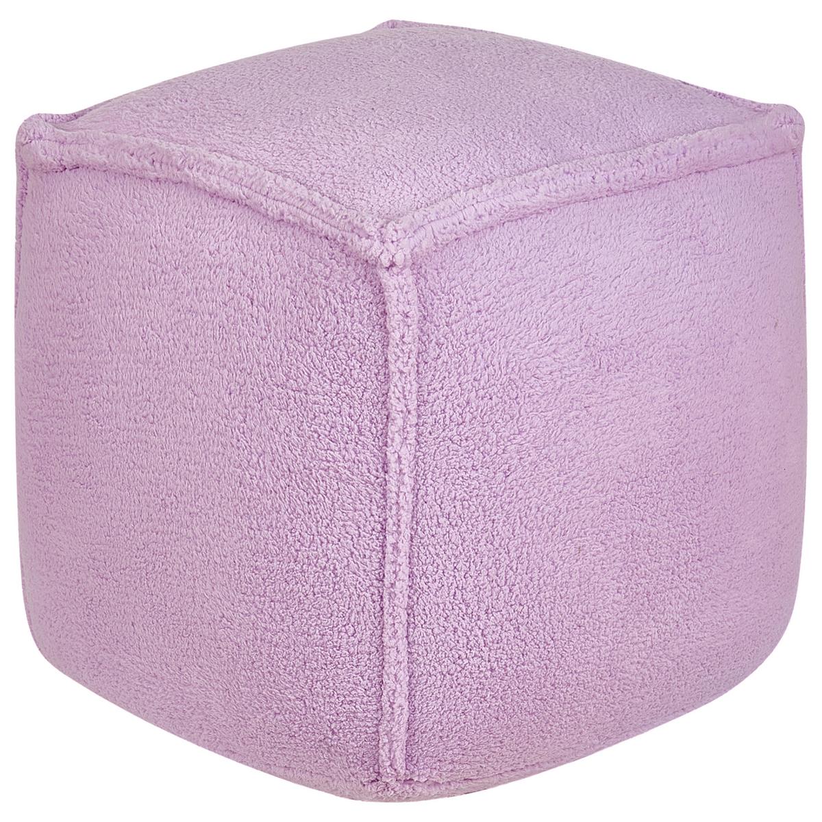 POUF Violett Alipur - Violett, Textil (40/40/40cm) - Beliani