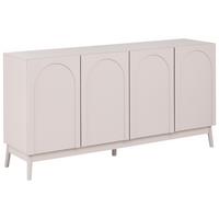 SIDEBOARD mit 4 Türen Hellbeige Boulia - Beige, Holz/Holzwerkstoff (160/82/40cm) - Beliani