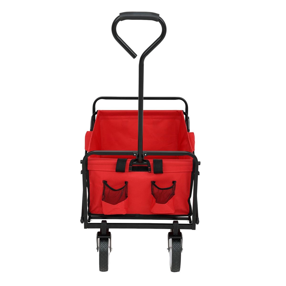 BOLLERWAGEN Faltbar, Strandwagen mit 110 kg Tragkraft - Rot, Textil (50/59/50cm) - RAUMHIRSCH FURNITURE