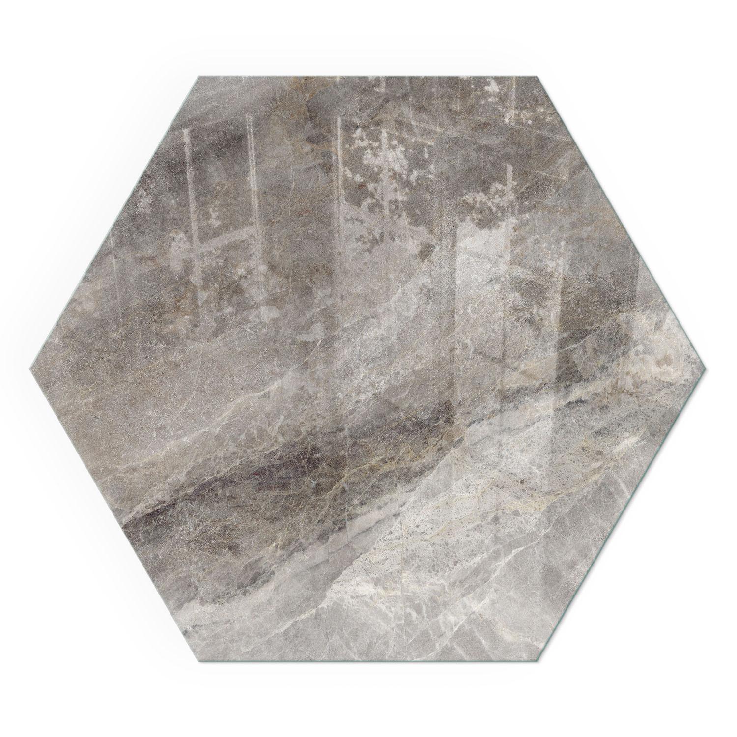 GLASPLATTE für Kamin h40 cm - Grau, Glas (40/40/0.4cm) - TULUP