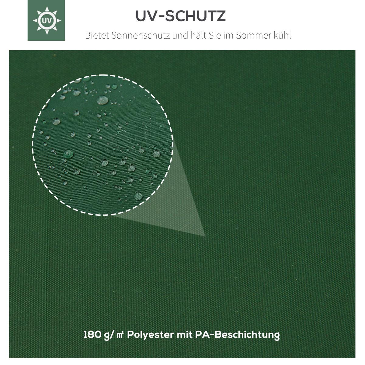 ERSATZDACH Pavillondach, Polyester, Grün - Grün, Kunststoff (300/20/400cm) - Outsunny