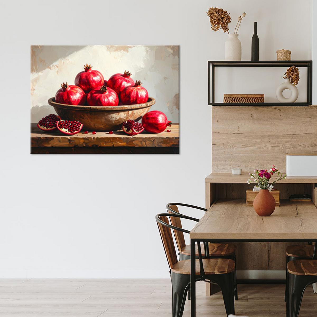 LEINWANDBILD Essen & Trinken 30x20cm - Rot, Textil (30/20cm) - Feeby