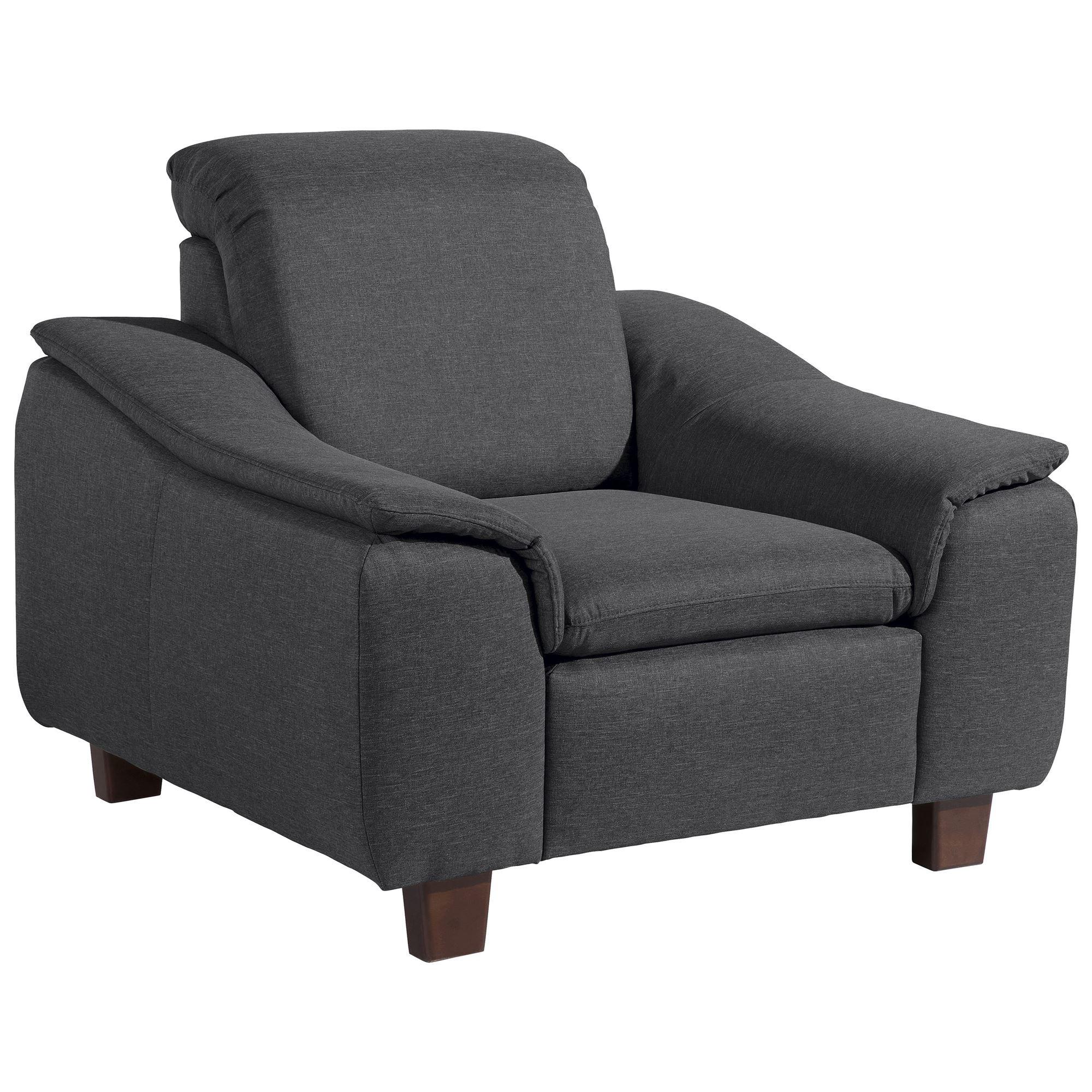 POLSTERSESSEL Kaylil Flachgewebe graphit - Graphitfarben, Kunststoff (87/82/100cm) - 58aufmkessel