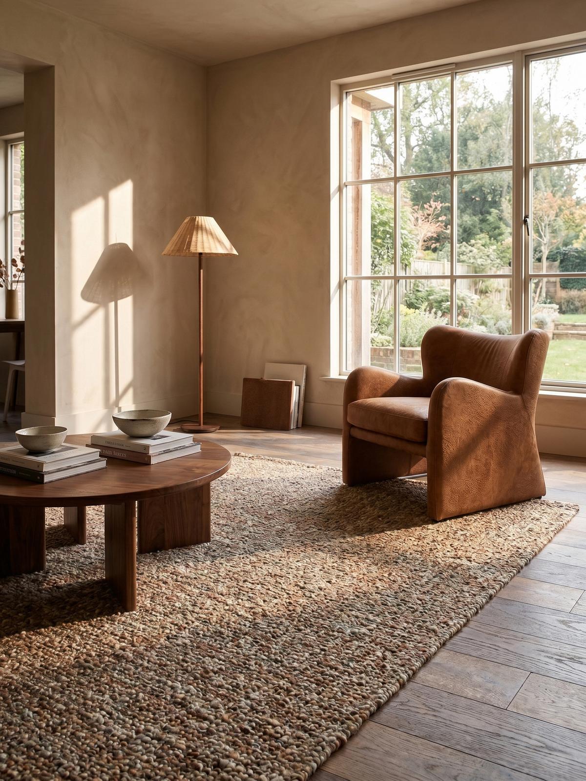 WOLLTEPPICH OTLEY, einfarbig, Terrakotta, 160 x 230 cm - Orange, Textil (230/160cm) - KADIMA DESIGN