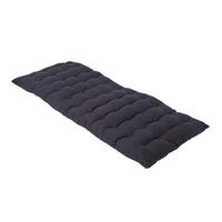 BANKAUFLAGE 2-Sitzer schwarz 108/42/5 cm - Schwarz, Textil (108/42/5cm) - Homescapes