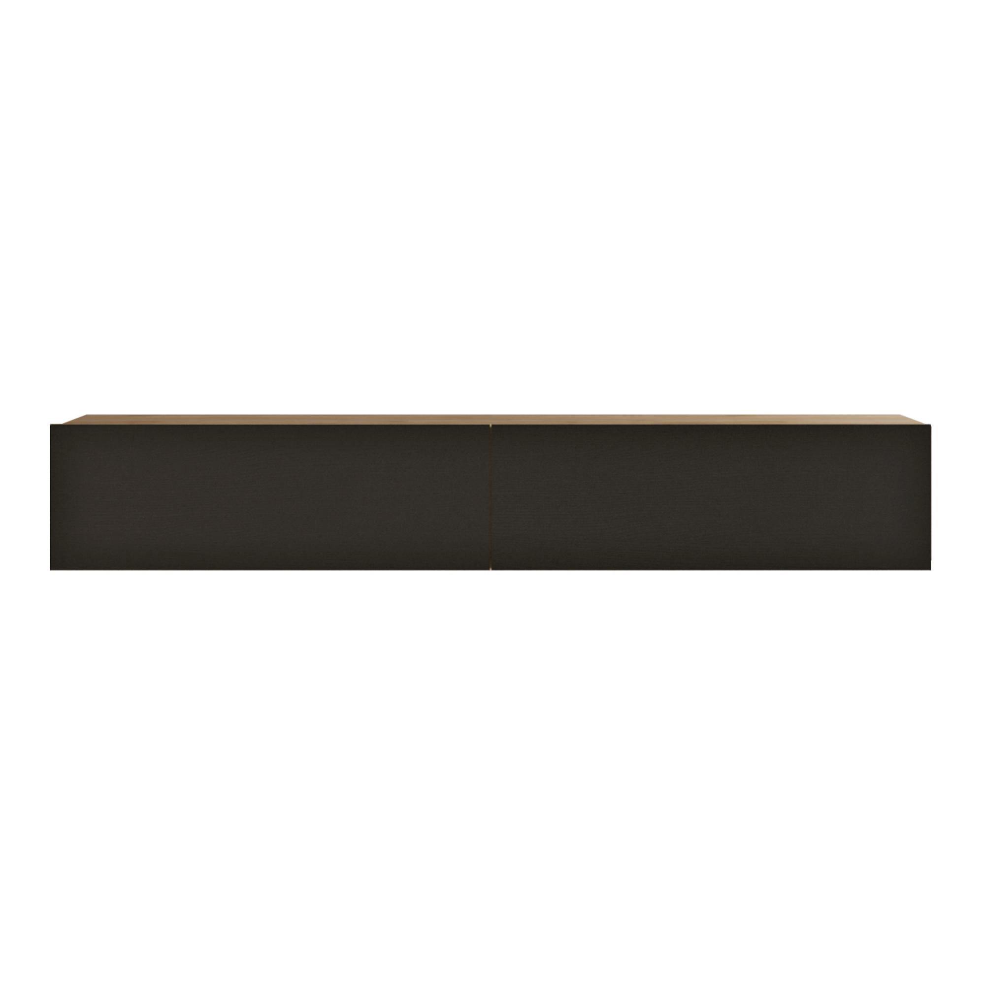 TV-ELEMENT Lapinlahti - Schwarz, Holzwerkstoff (180/29.5/31.5cm) - [en.casa]