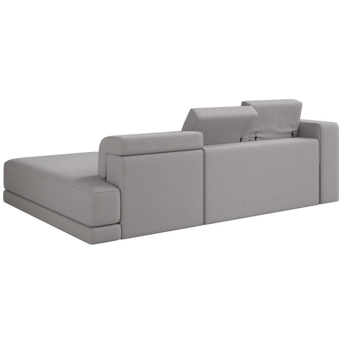 ECKSOFA Novals L-Form, 4-Sitzer, rechts 278 cm - Schwarz/Grau, Holz/Kunststoff (168/278cm) - Selsey