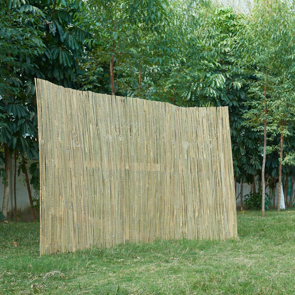 BAMBUSZAUN Baarle - Naturfarben, Naturmaterialien (500/100cm) - casa.pro