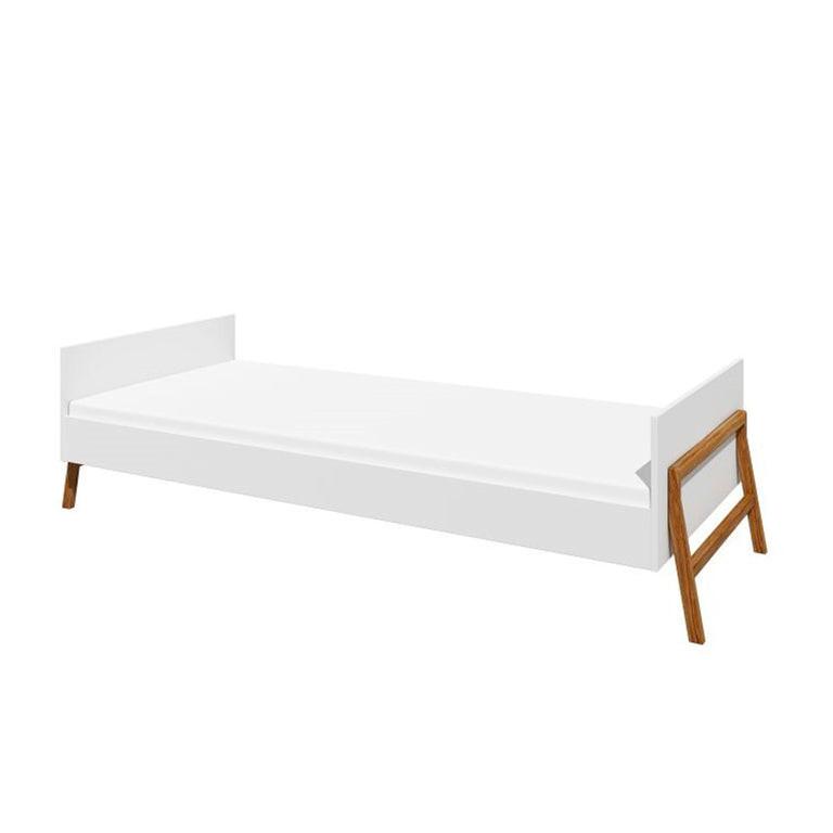 BETT 90/200 Weiß - Weiß, Holzwerkstoff (90/200cm) - Petits-meubles