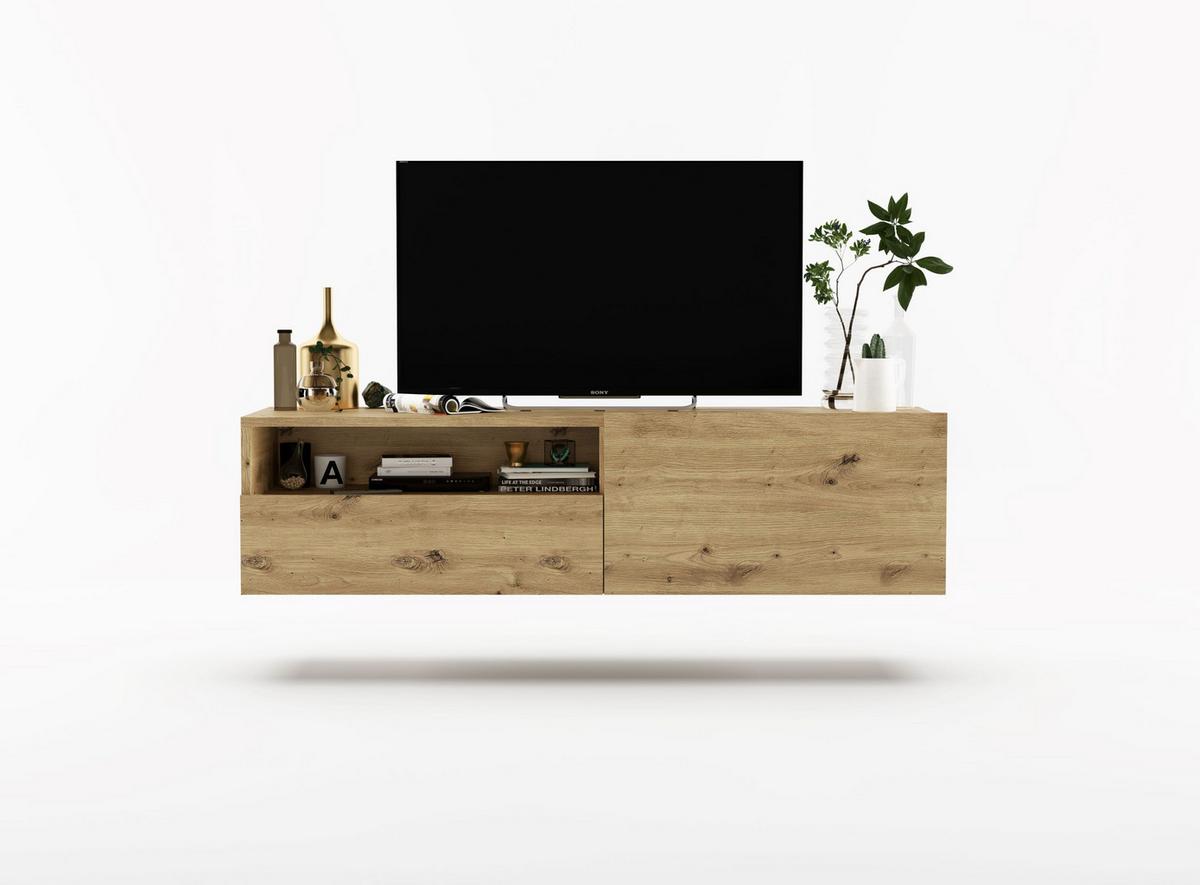 TV-SCHRANK Enjoy Eiche artisan matt Schublade 120 cm - Eiche Artisan, Holzwerkstoff (120/30/35cm) - Meble Lindner