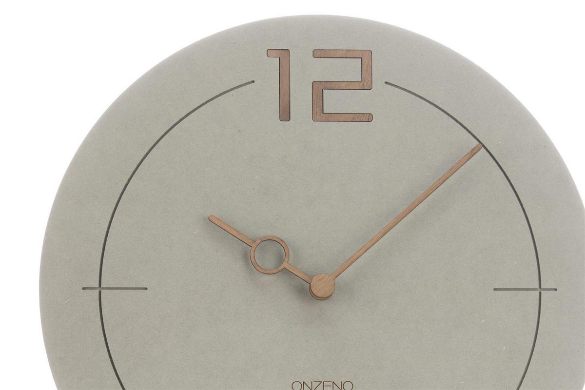 WANDUHR Design Grau 29/29 cm - Grau, Holzwerkstoff (29/29/1cm) - ONZENO