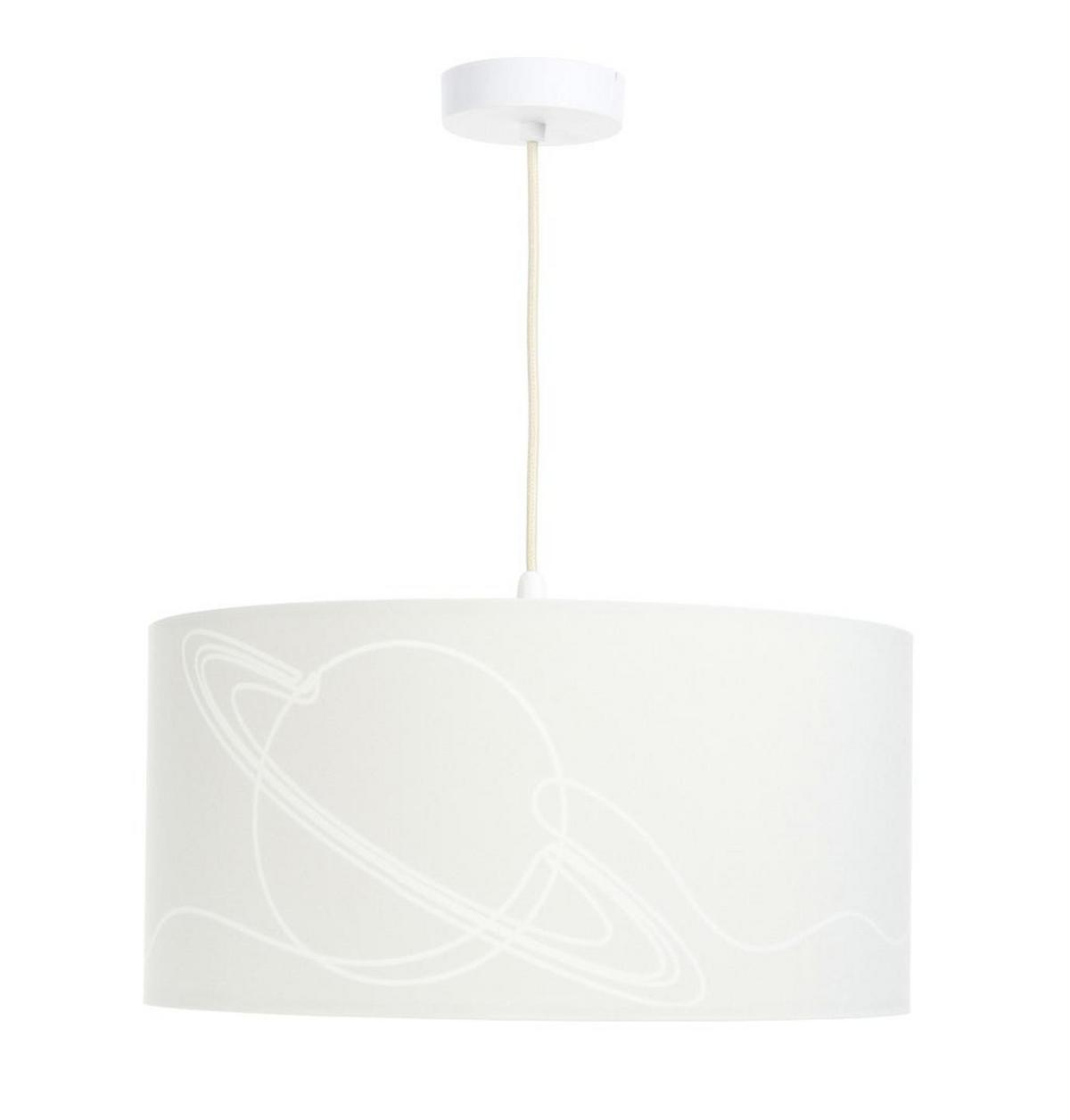 HÄNGELEUCHTE Weiß 70/100 cm - Beige/Weiß, Kunststoff (30/1.2/100cm) - ONZENO