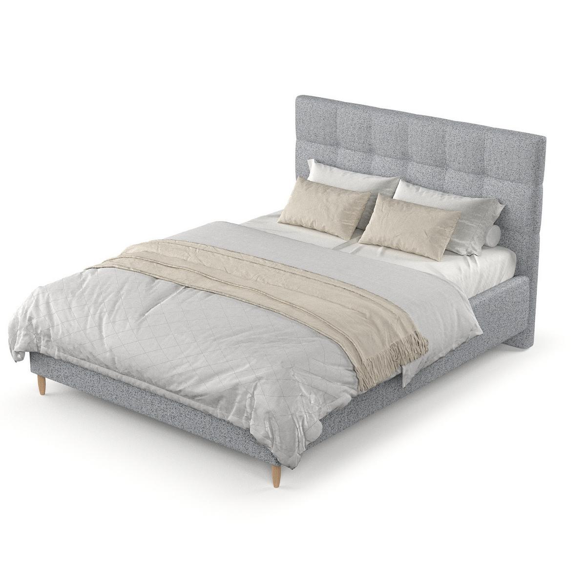 POLSTERBETT Cora 180/200 cm Grau im Riva Stoff - Naturfarben/Grau, Holz/Holzwerkstoff (180/200cm) - AltaBeds