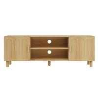TV-LOWBOARD eiche-optik & bogen-design - Eichefarben, Holzwerkstoff (140/46/40cm) - Urban Meuble