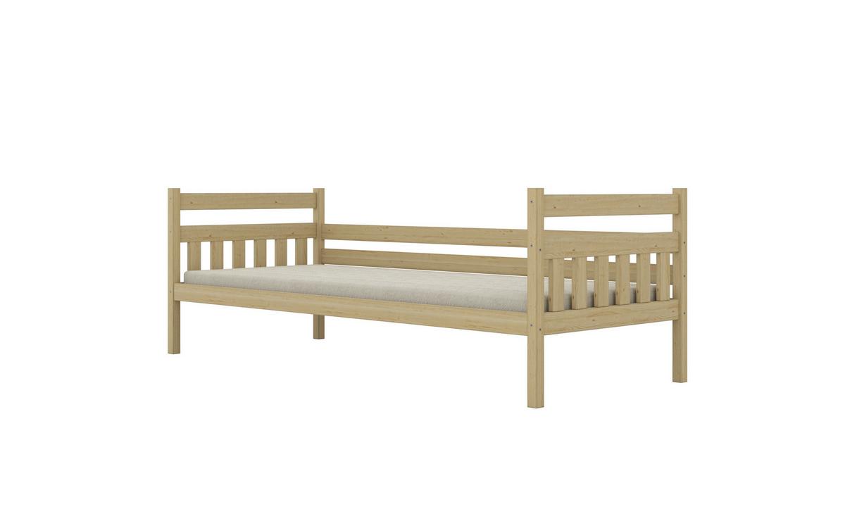 KINDERBETT Dawid mit Matratze 90/180 Natur unlackiert 90/180 - Sonoma Eiche, Holz (90/180cm) - RAUMHIRSCH FURNITURE