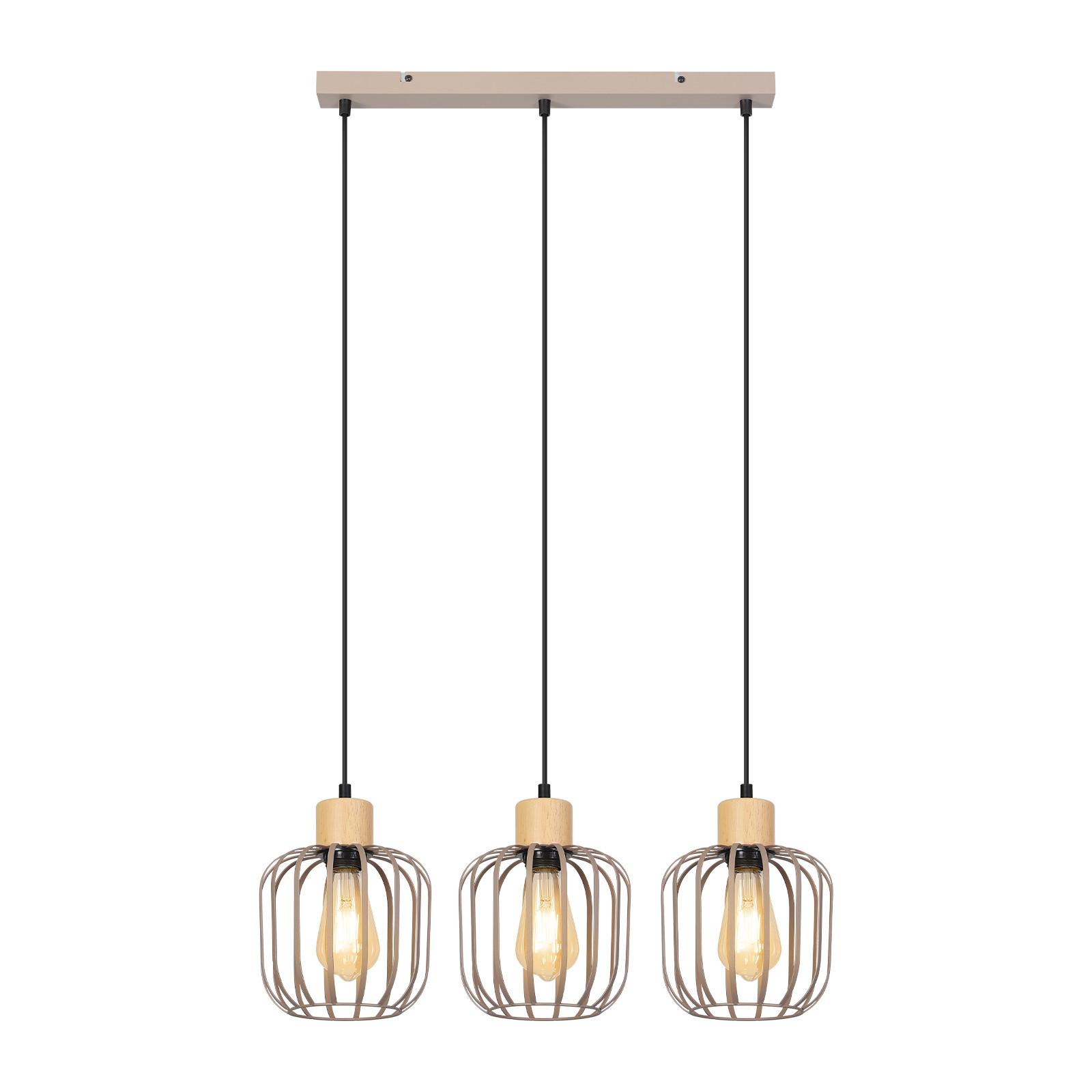 PENDELLEUCHTE Grythvin 62/18/145 cm - Grau, Holz/Metall (62/18/145cm) - ZMH