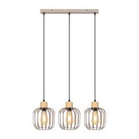 PENDELLEUCHTE Grythvin 62/18/145 cm - Grau, Holz/Metall (62/18/145cm) - ZMH