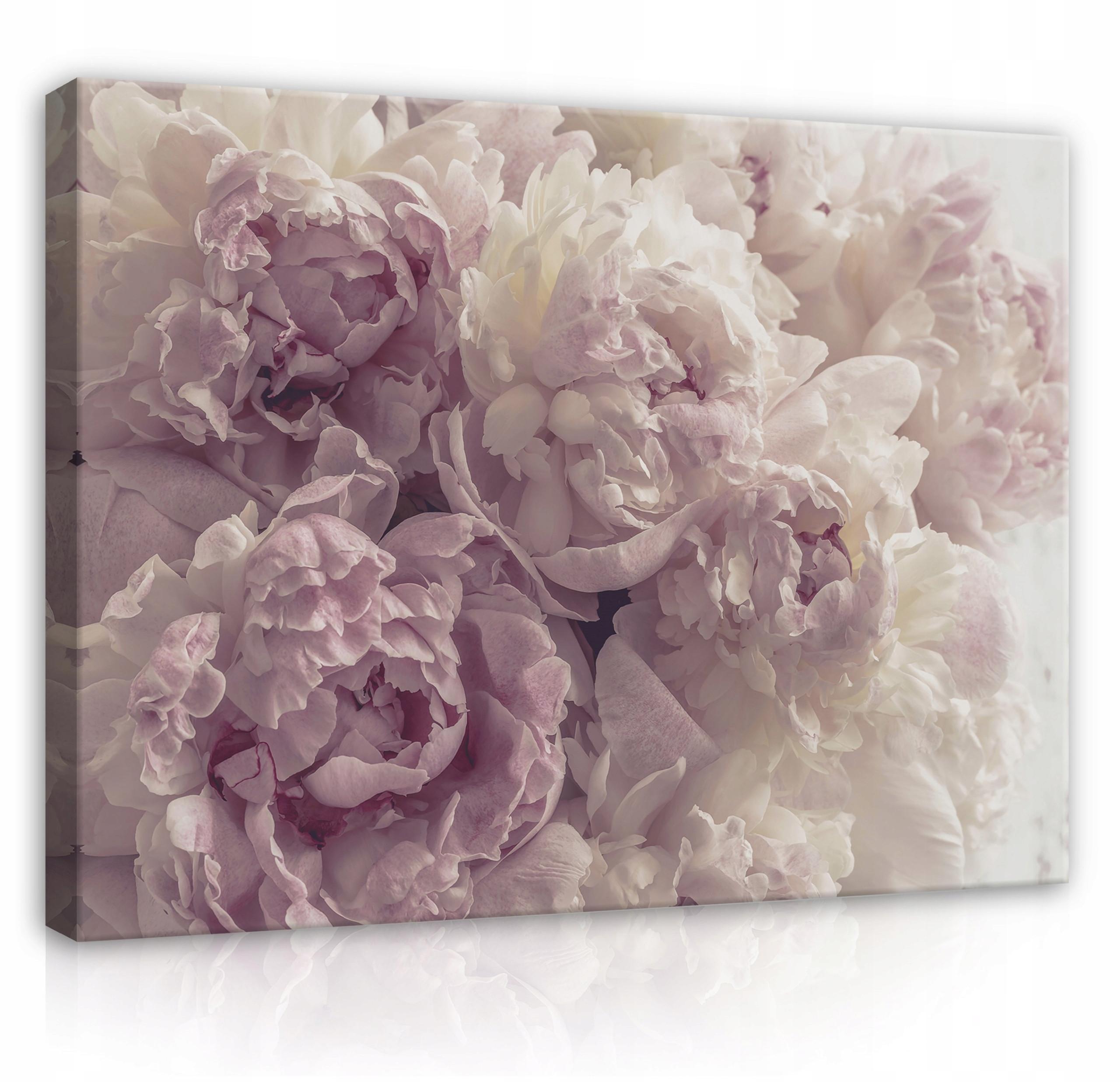 LEINWAND BILDER Blumen Schlafzimmer 120x80 - Multicolor, Holzwerkstoff (120/80cm) - Wallarena