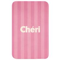 WC-VORLEGER Gestreift - Rosa - Chéri WC Teppich 50x80 cm - Pink, Textil (50/1cm) - OnlyWow