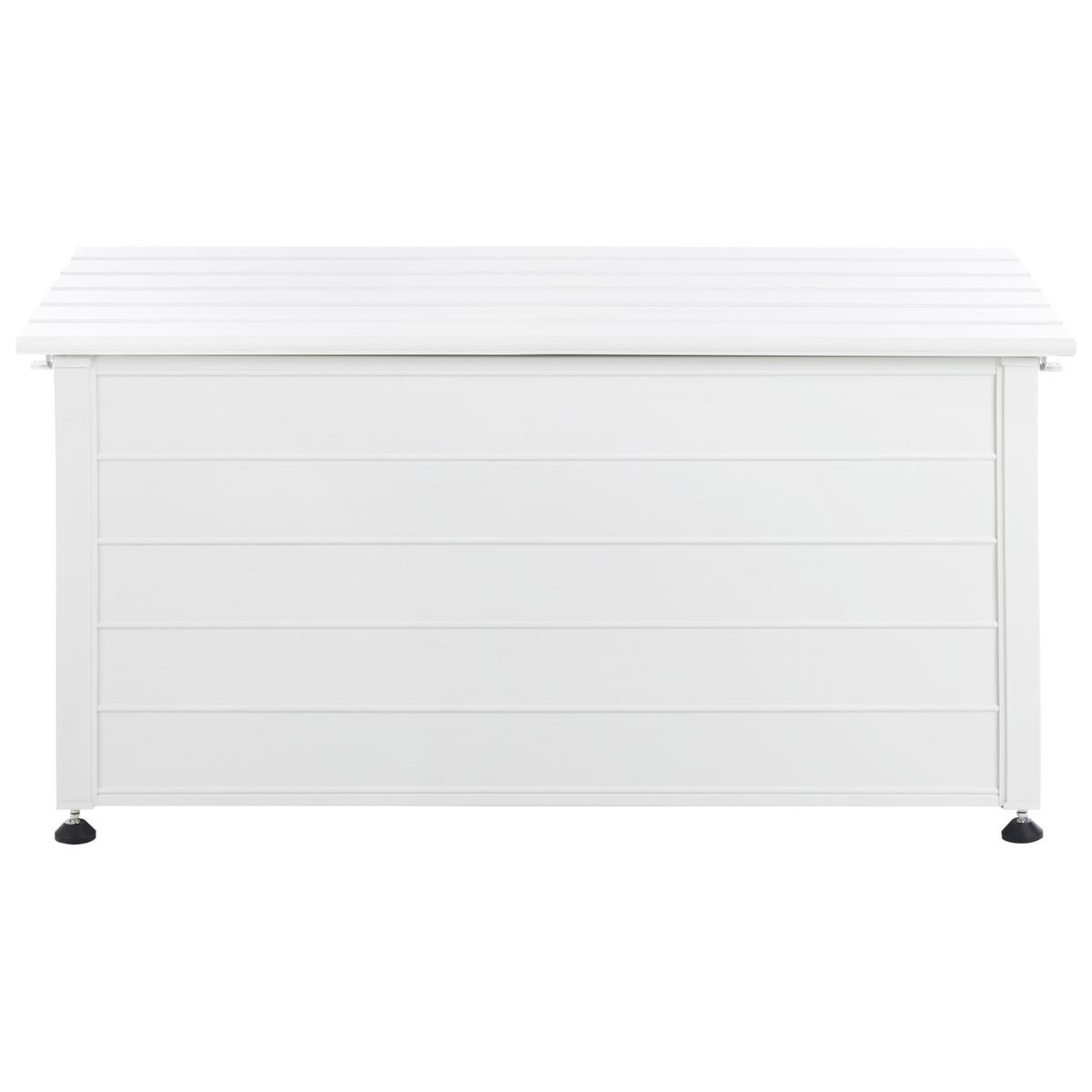 AUFBEWAHRUNGSBOX Weiß Campalto - Weiß, Metall (123/60/60cm) - Beliani
