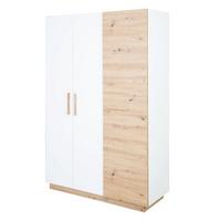 KLEIDERSCHRANK Lion - Weiß, Holz/Holzwerkstoff (132/200/52.5cm) - Roba