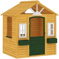 SPIELHAUS Tannenholz Braun - Braun, Holz (97/150/134.5cm) - AIYAPLAY