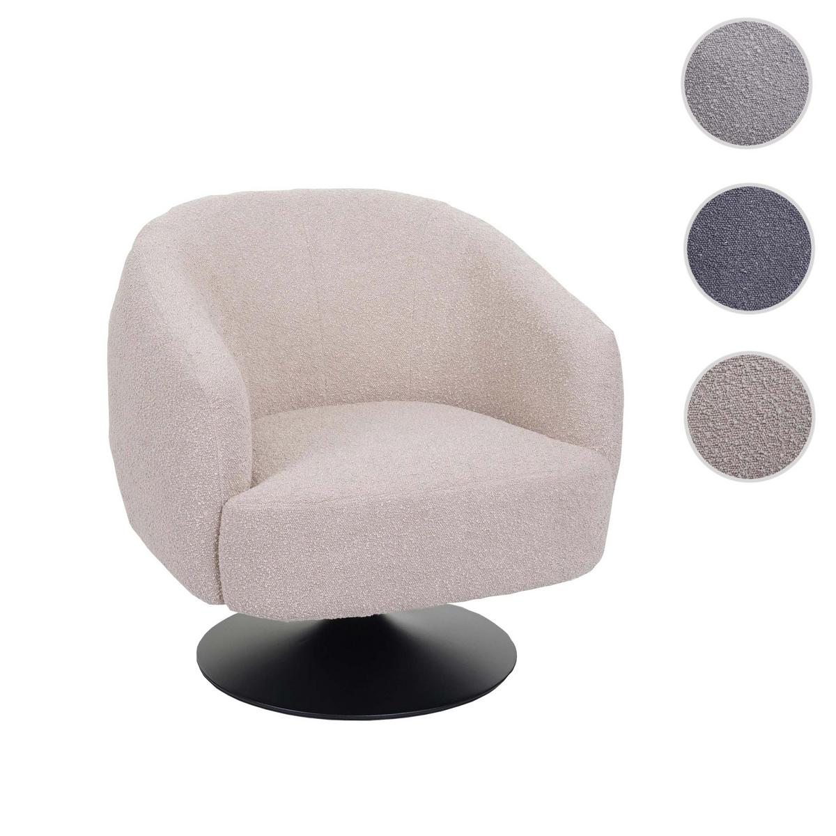 LOUNGE-SESSEL Cremeweiß - Weiß, Textil (75/78/83cm) - MCW