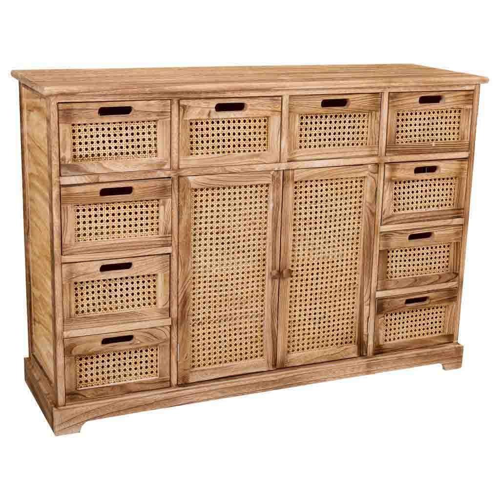 ANRICHTE aus Holz 113x33x78 cm - Braun, Holz (113/79/33cm) - Wanderlust
