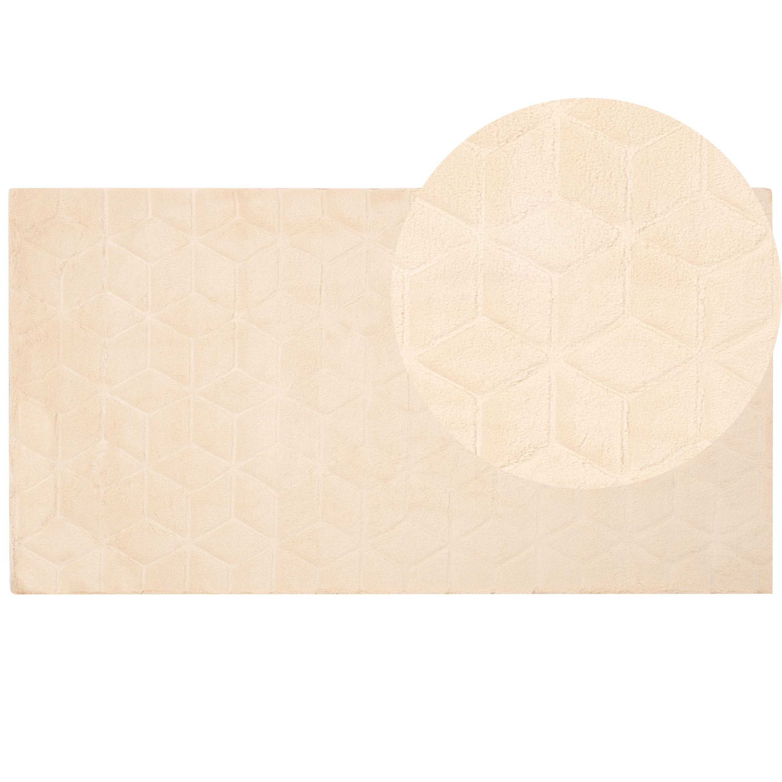 SHAGGY-KUNSTFELLTEPPICH Thatta 150/80 cm - Beige, Kunststoff (80/150cm) - Beliani