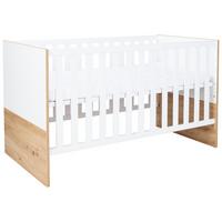 BABYBETT Maxim 70 x 140 cm 4x höhenverstellbar - Eiche Artisan/Weiß, Holz/Holzwerkstoff (70/140cm) - arthur berndt