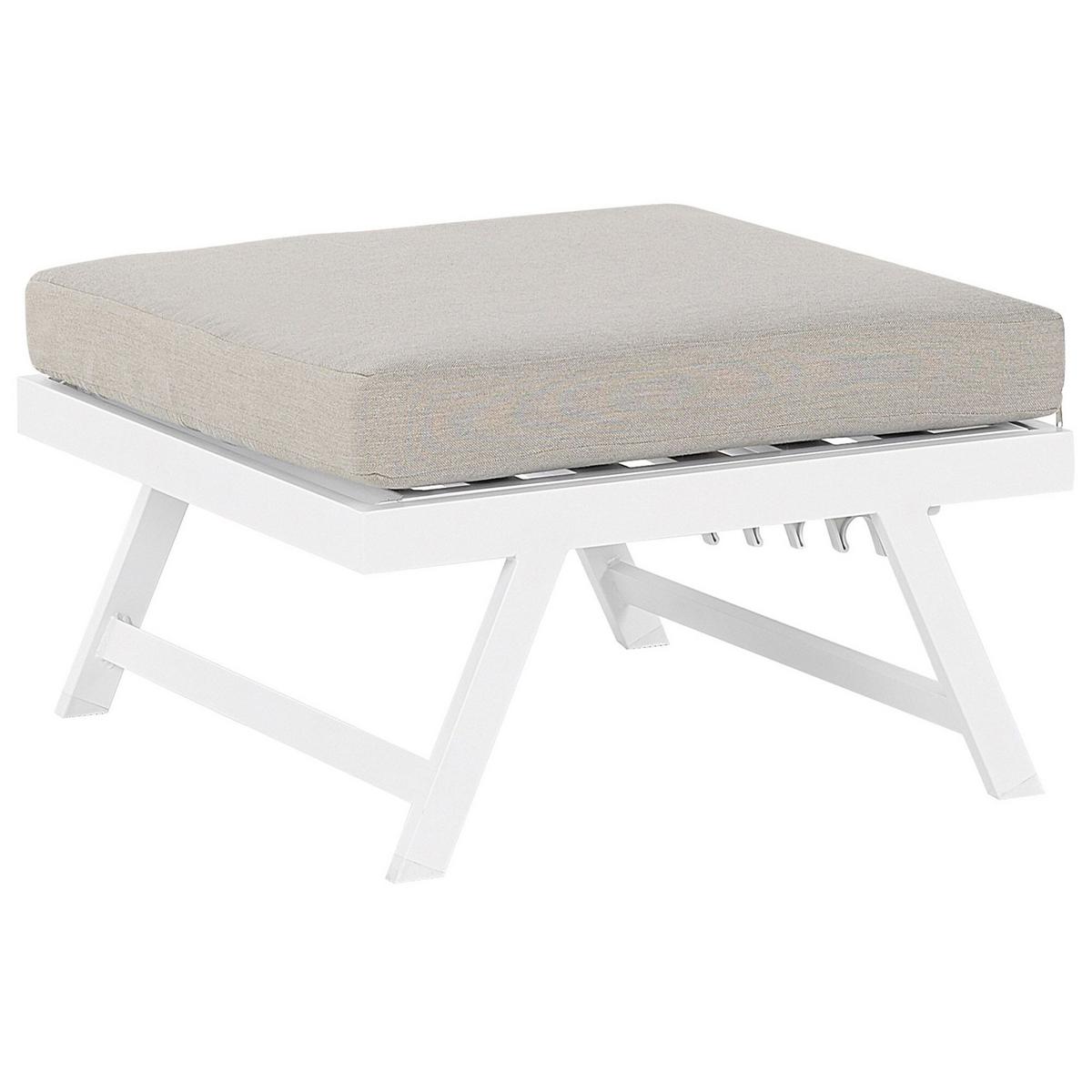 OUTDOOR-KISSENBEZUG Set Taupe Coccorino - Grau, Textil (130/65cm) - Beliani