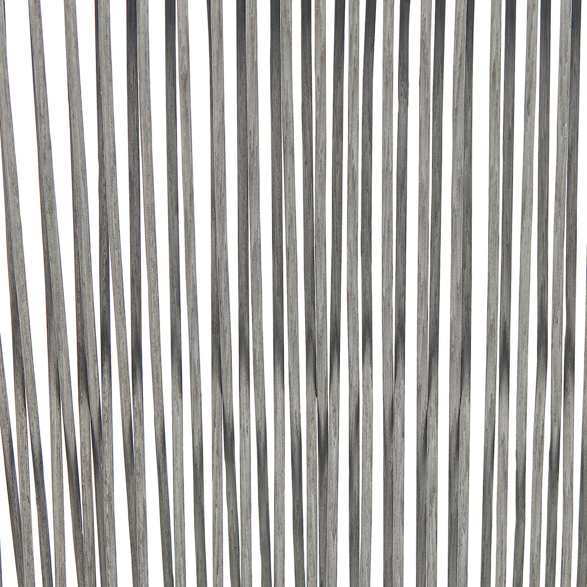 BALKONSET 2-Sitzer Rattan hellgrau Auflagen grau Gargano - Schwarz/Grau, Kunststoff/Textil - Beliani