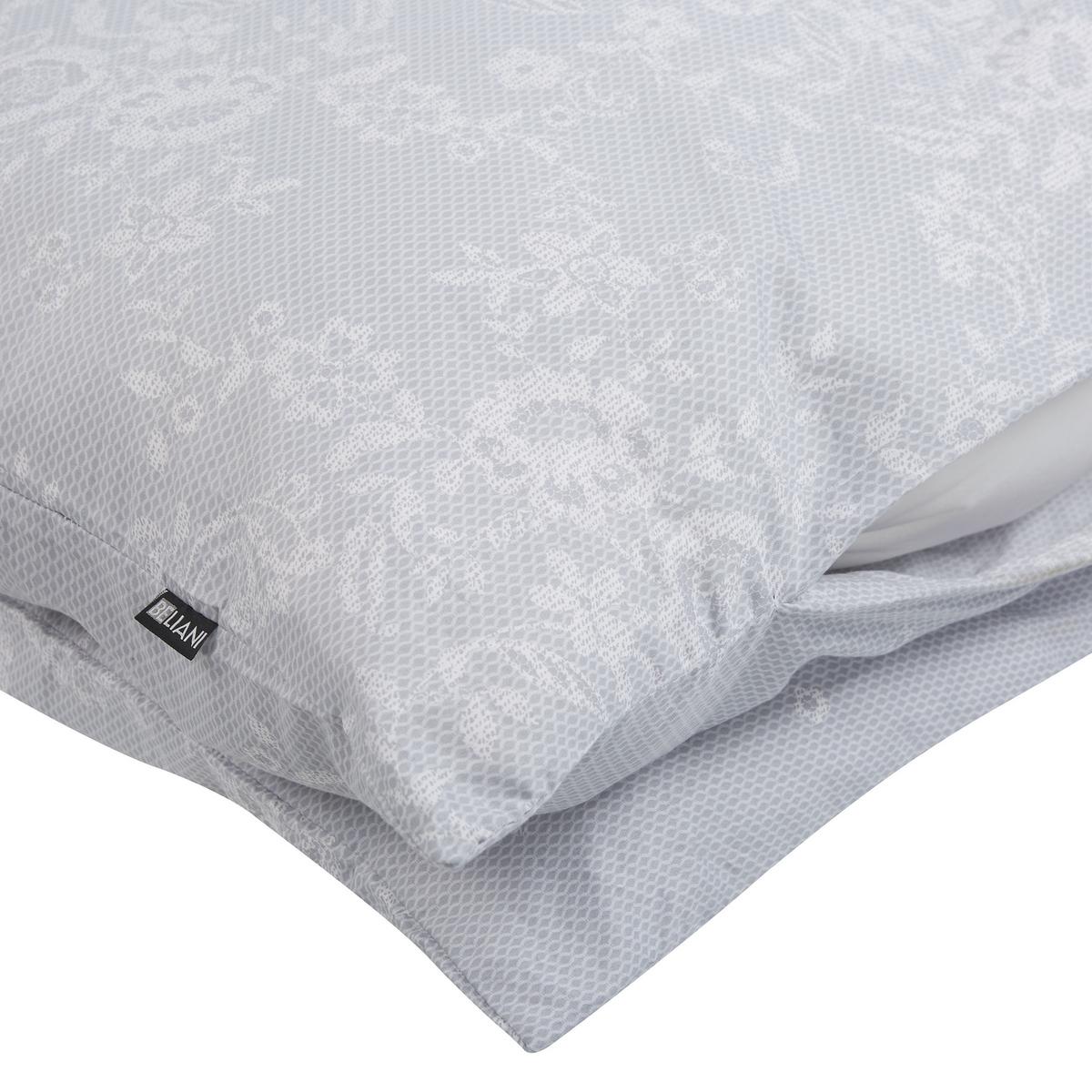 BETTWÄSCHE SET Morningside 220x240 cm - Grau, Textil (220/240cm) - Beliani