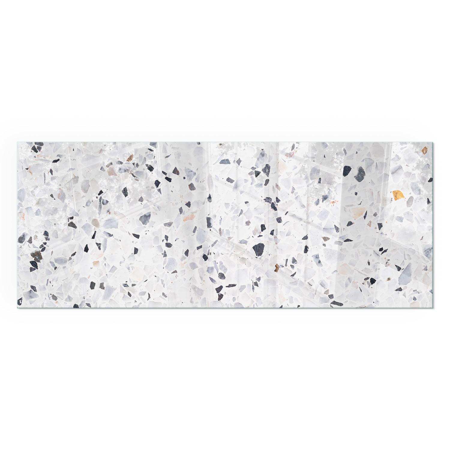 GLASPLATTE für Kamin 125x50 cm - Weiß, Glas (125/50/0.4cm) - TULUP