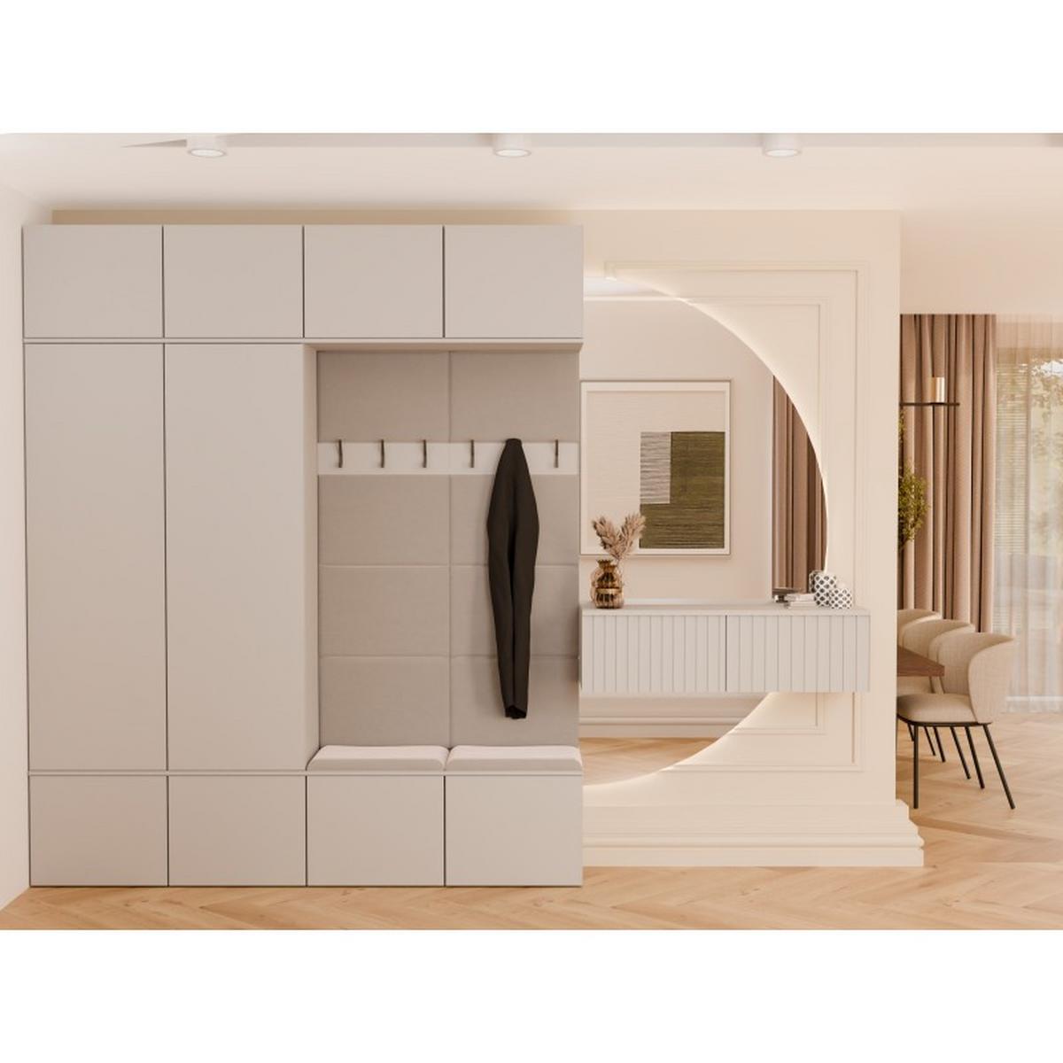 GARDEROBENSCHRANK modern, Schrank Set Kleiderschrank - Schuhschrank Kaschmir 200/238/35 - Kaschmir, Holzwerkstoff (200/238/35cm) - RAUMHIRSCH FURNITURE