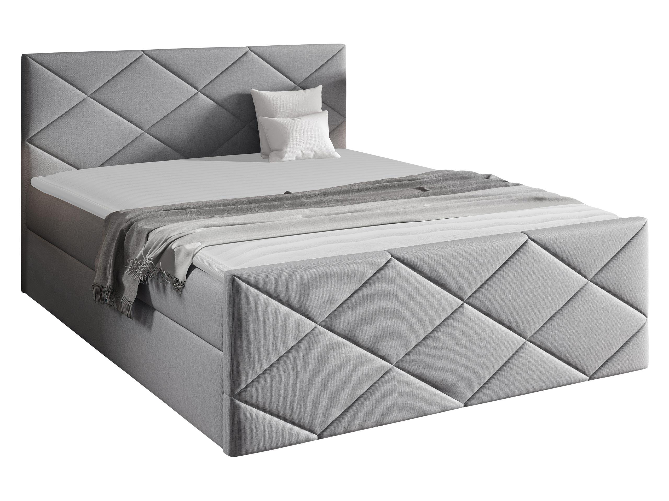 BOXBETT Herkules - H3 - Hellgrau, Holz (160/200cm) - MIRJAN24