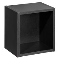 BADEZIMMERREGAL Skelbolu - Schwarz, Holzwerkstoff (27/25/21cm) - [en.casa]
