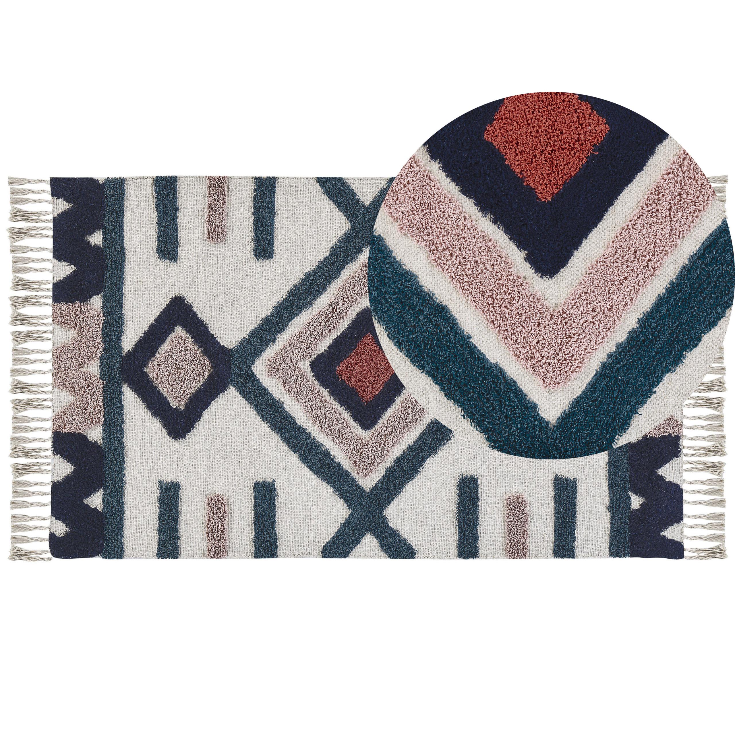 KURZFLOR-TEPPICH Kozlu 150/80 cm - Multicolor, Textil (80/150cm) - Beliani