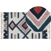 KURZFLOR-TEPPICH Kozlu 150/80 cm - Multicolor, Textil (80/150cm) - Beliani