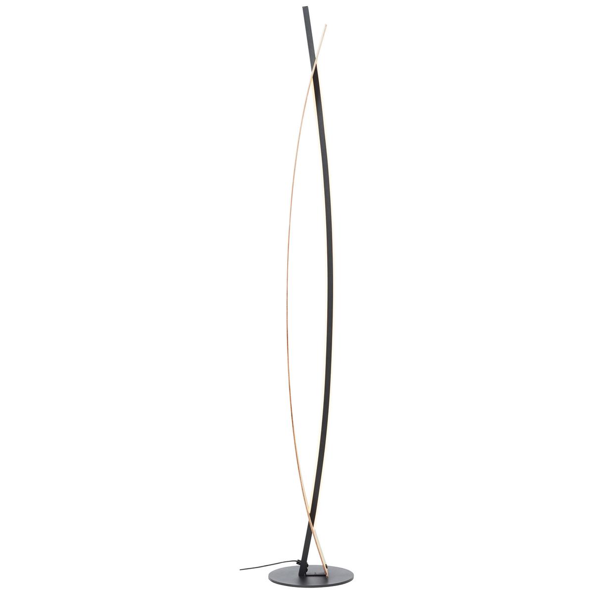 STEHLAMPE Visby G70900/76 - Schwarz, Metall (18/18/120cm) - Brilliant
