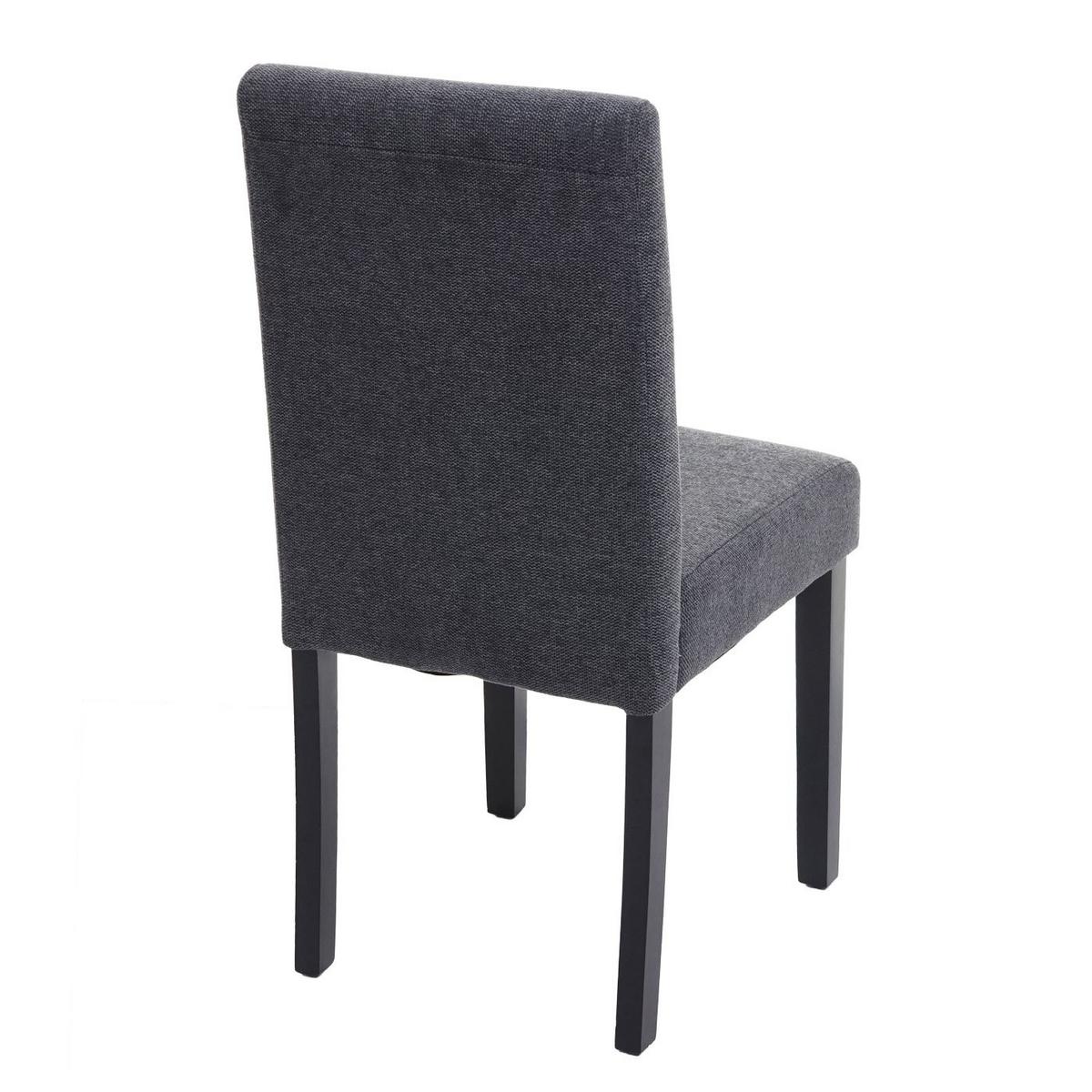 ESSZIMMERSTUHL Anthrazit, Dunkelbraun 4er-Set - Anthrazit/Dunkelbraun, Textil (43/90/56cm) - MCW