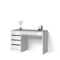 SCHMINKTISCH Imola Weiß Hochglanz 120 x 75 cm - Weiß Hochglanz, Holzwerkstoff (55/120/75cm) - Livinity®
